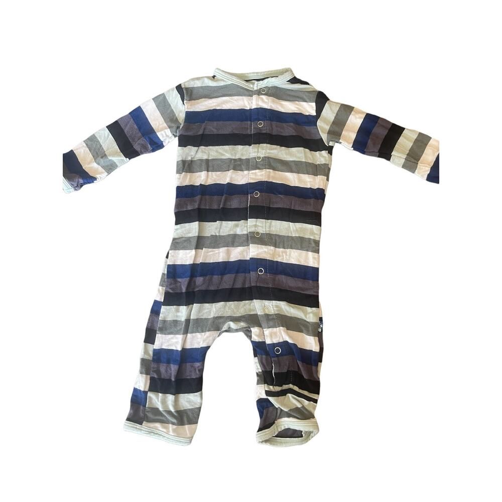 Kickee 0/3 Stripe Coverall